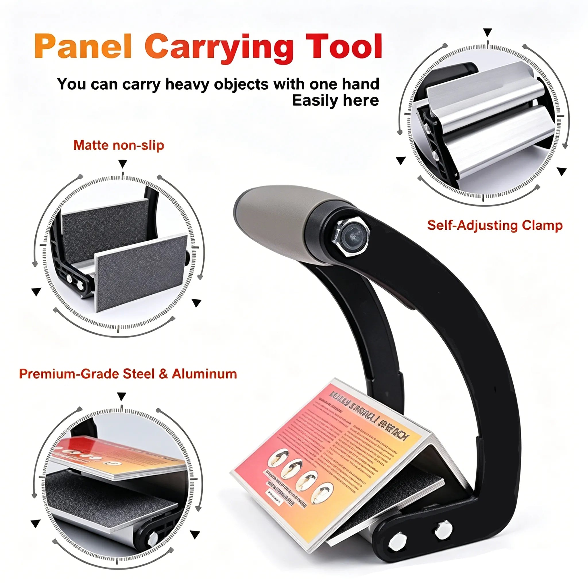 💪Panel Carrier Gripper – One-Hand Board Lifting Tool