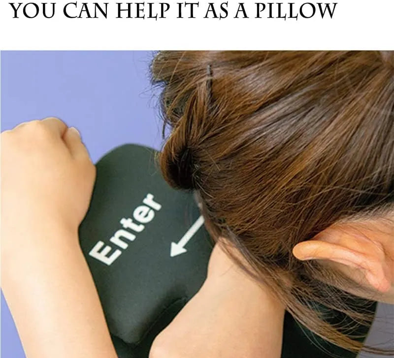 USB Big Enter Key Relieve Stress Plush Toy