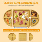 🧀 Bamboo Charcuterie Board Set