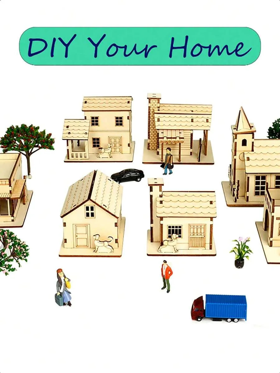 Buy 2 Free Shipping🎄 DIY Christmas Wooden House Kit 🎄