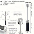 LED Grill Light with 360° Flexible Gooseneck & Magnetic Base