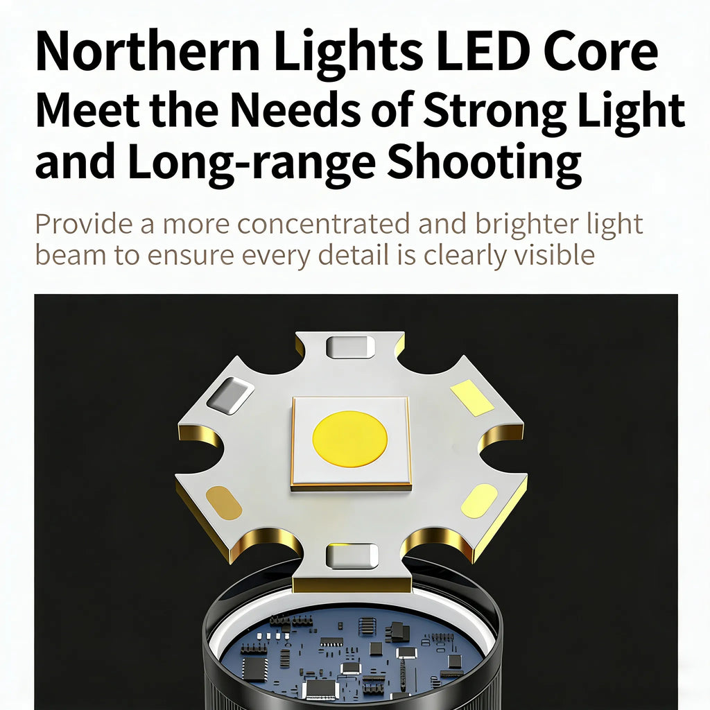 🔦 Rechargeable Outdoor Long-Range Ultra-Bright Laser Flashlight