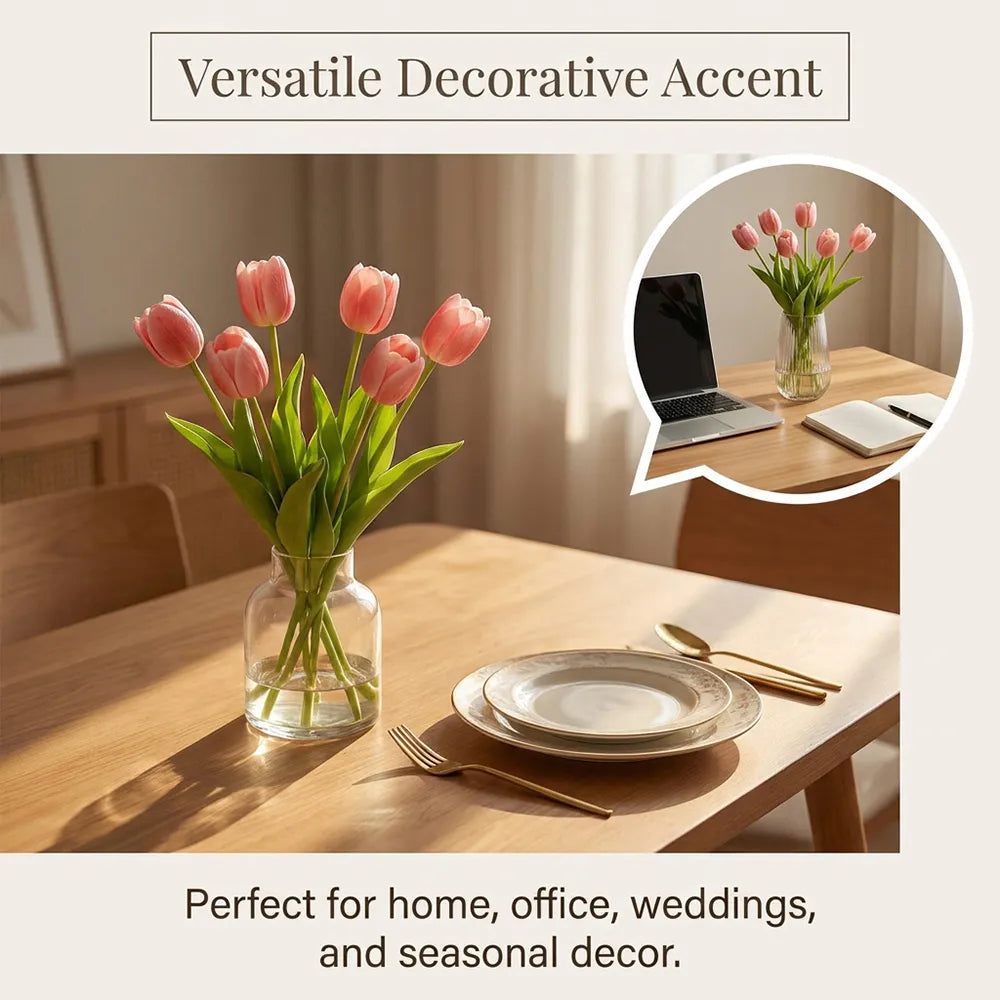 🌷 Lifelike Tulip Bouquet Décor for Every Space