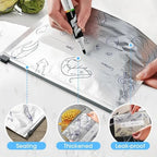 🥗 Reusable Aluminum Foil Sealable Storage Bags