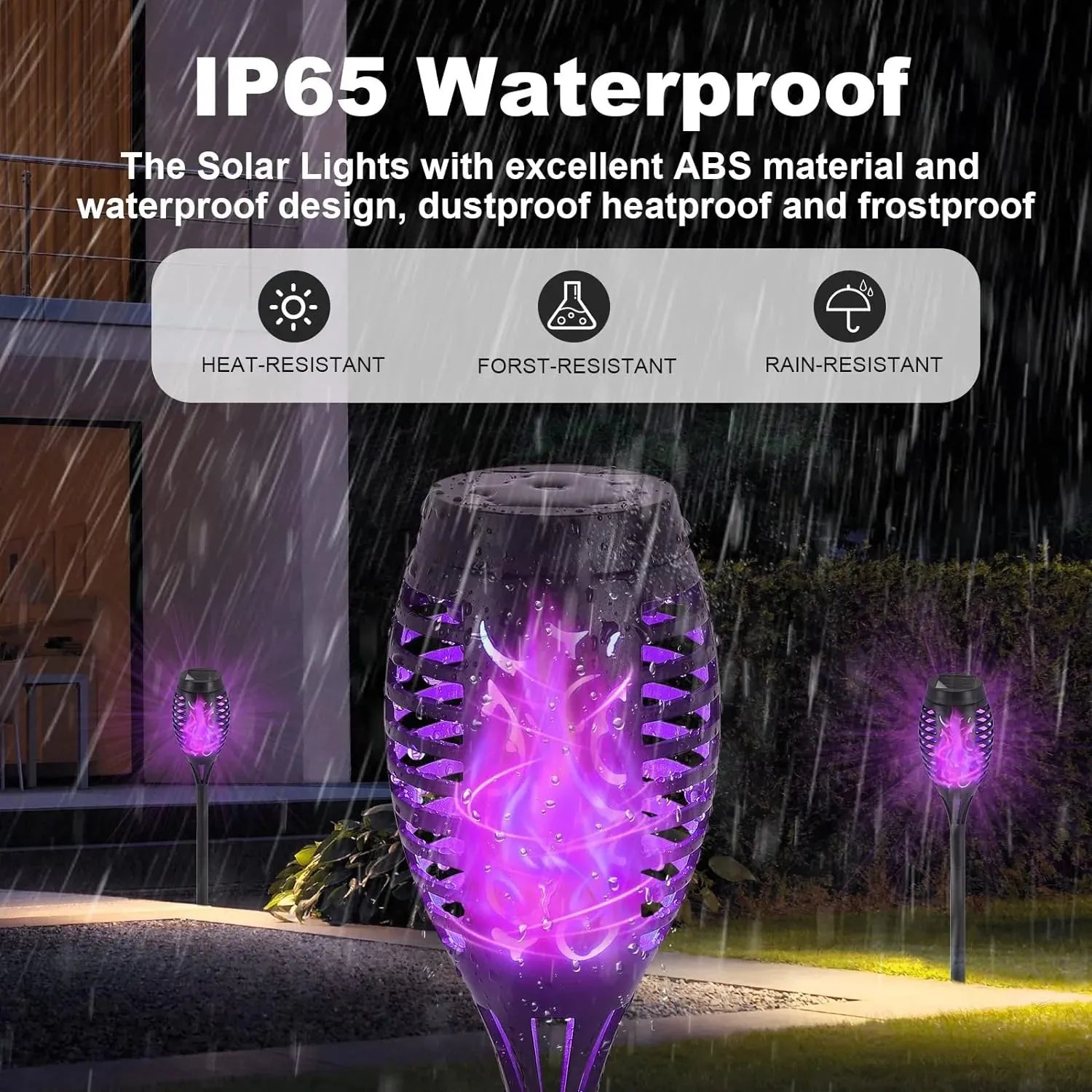 Solar Flickering Flame Torch Lights