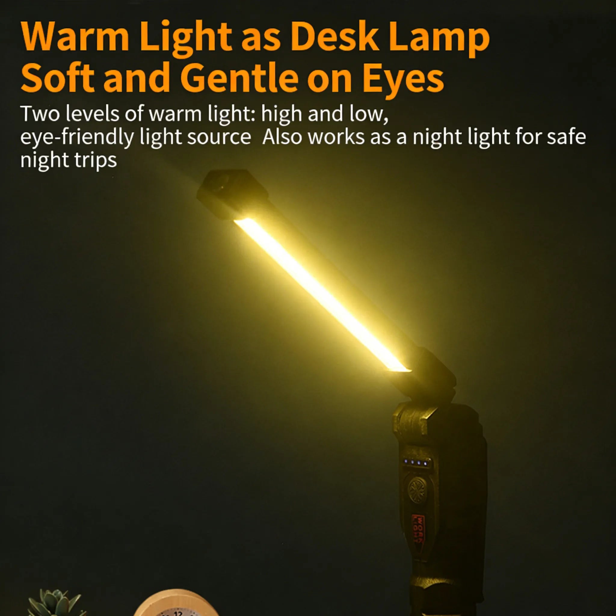 🔦 Double-sided COB folding work light