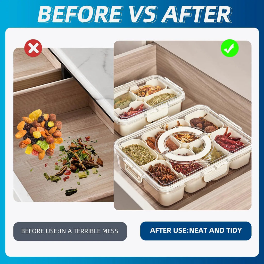 🍱 Air-Tight Snackle Box Container (8 Compartments)