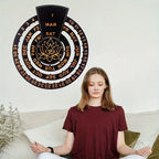 Wooden Rotating Perpetual Calendar - Handcrafted, No Formaldehyde