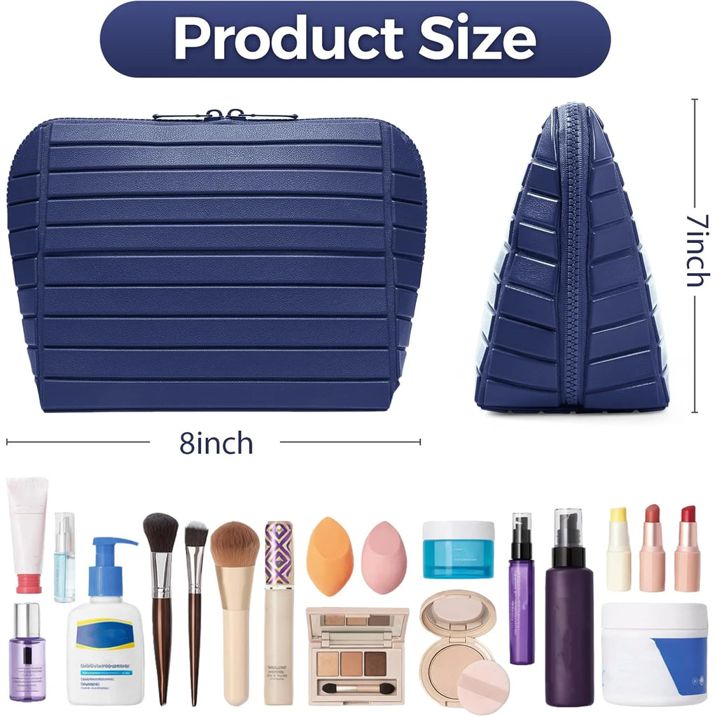 💄Striped Shell-Shaped Travel Cosmetic Organizer Bag