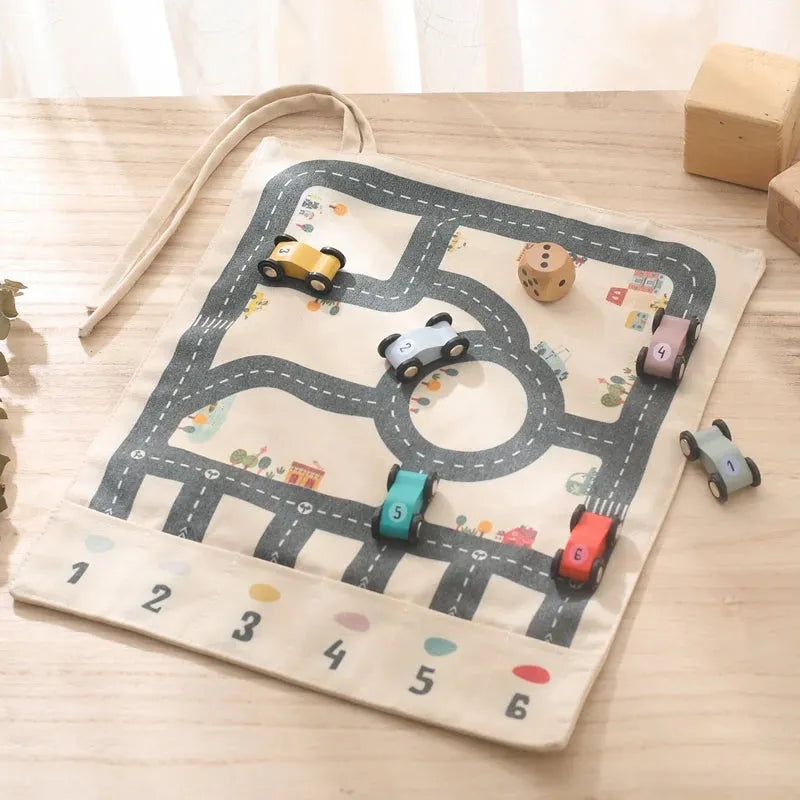 Wooden Cars & Road Map Game 🛒BUY 2 FREE SHIPPING