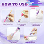 12-Color Nail Art Pen Set