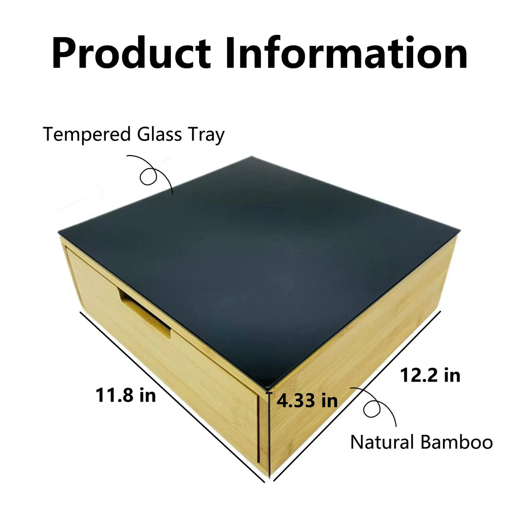 🌿Bamboo Drawer-Style Tea & Coffee Organizer