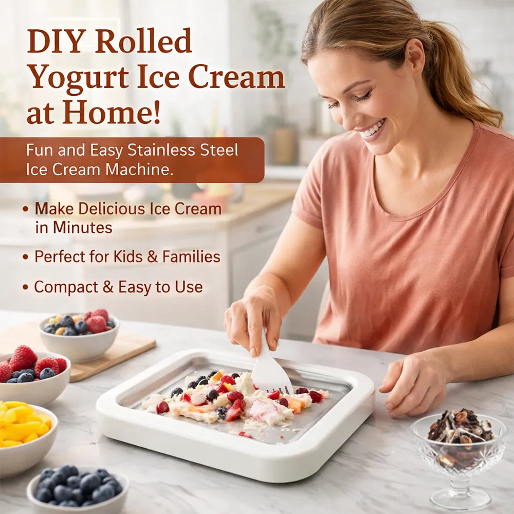 🍦 Rolled Ice Cream Maker Kit