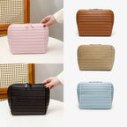 💄Striped Shell-Shaped Travel Cosmetic Organizer Bag