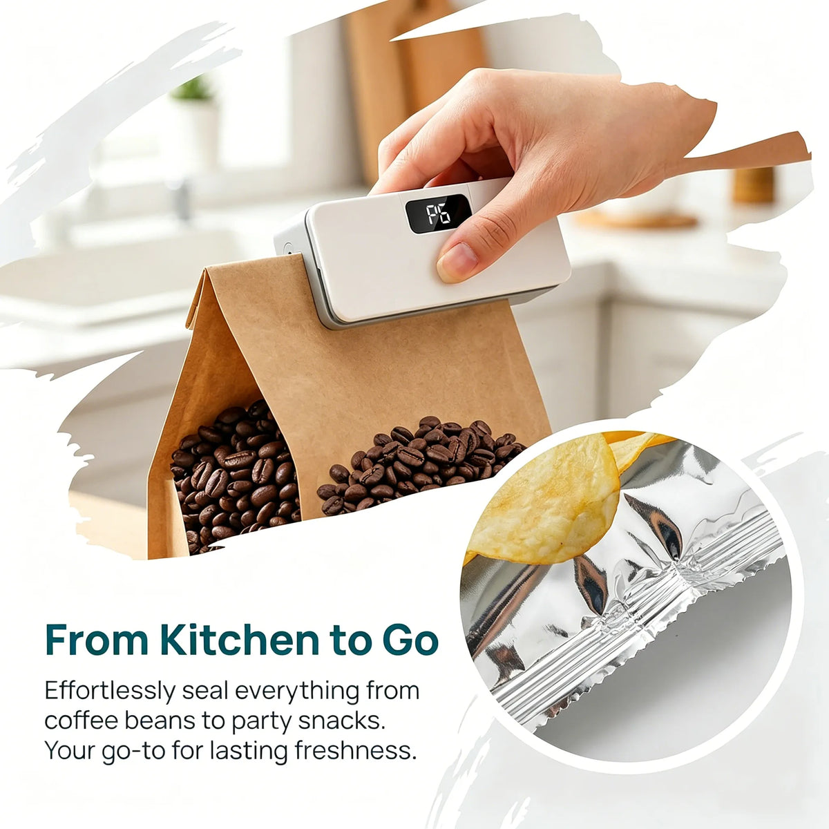 🔥 Mini Bag Sealer with Digital Display