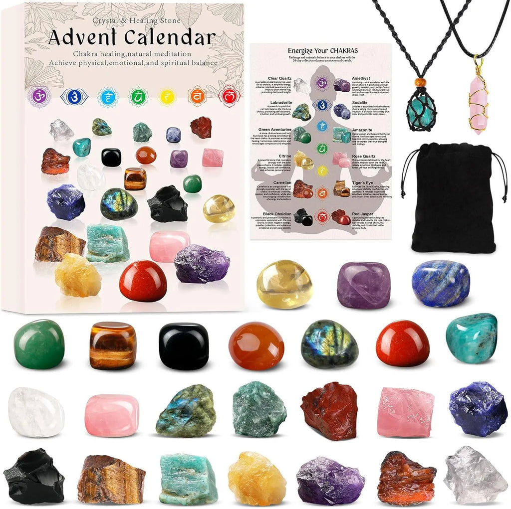 ✨ 2025 Crystal Advent Calendar – 24 Days of Healing Chakra Crystals & Healing Stones