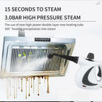 High-Pressure Handheld Steam Cleaner with Multi-Surface Attachments