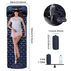 🏕️ Ultralight Self-Inflating Camping Sleeping Pad – Built-in Pump & Pillow