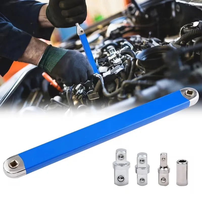 Tight-Reach Offset Ratchet Extension Wrench Kit