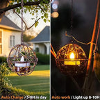 🌙 Solar Hanging Tea Light Lanterns – Add Sparkle to Your Evenings