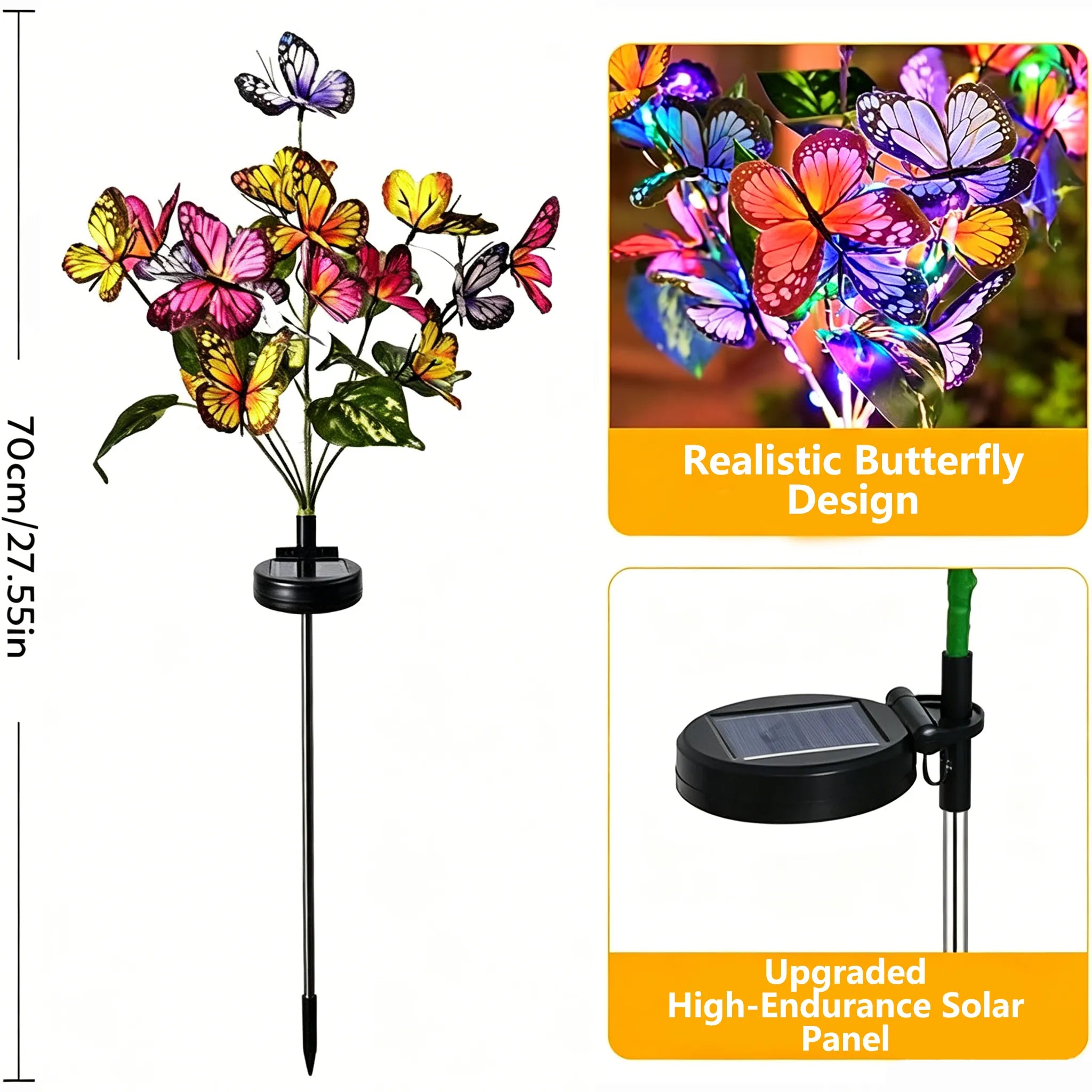 🦋 Solar Butterfly Garden Lights