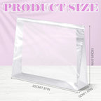 Mini Clear Makeup Bags – Travel Toiletry Organizer Pouches (7.9”)