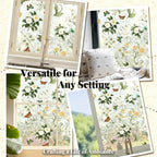 🌸 Botanical Window Decals + Magnetic Storage Shelf Set