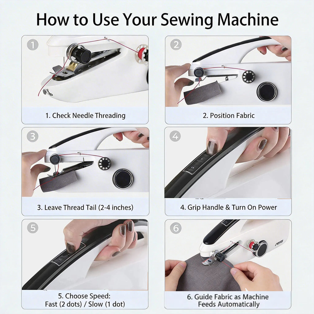 🧵 Portable Handheld Sewing Machine