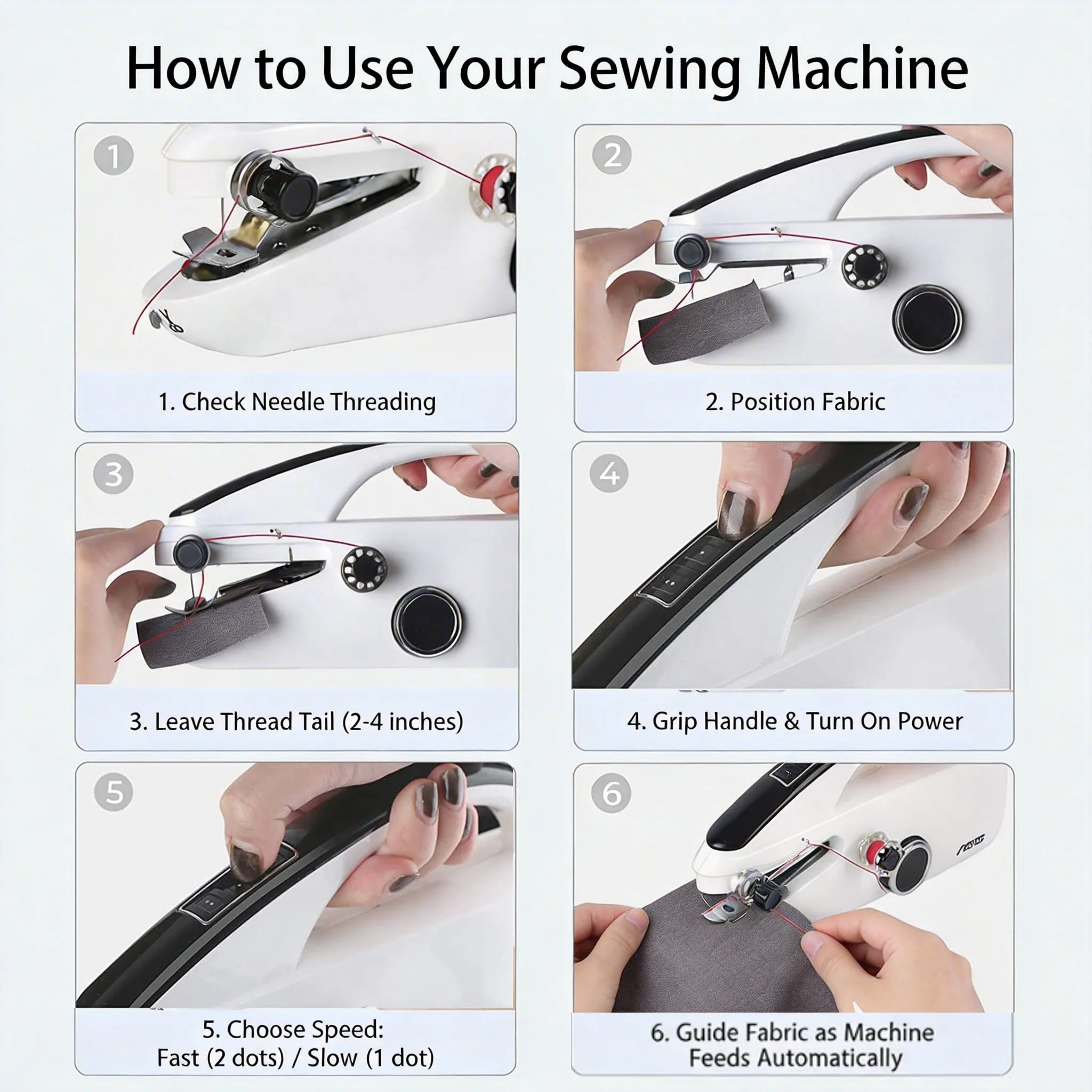 🧵 Portable Handheld Sewing Machine