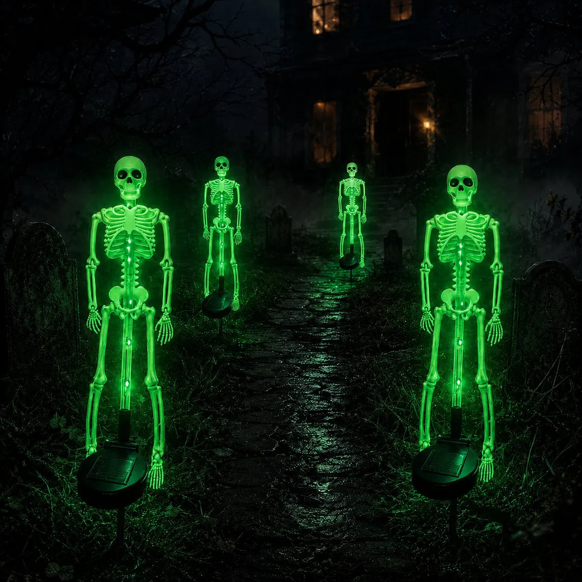 Solar Skeleton Yard Stake – Halloween Garden Light