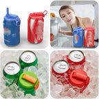 Silicone Straw Can Drink Lid, BPA Free, Reusable