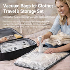 🧳 Vacuum Bags for Clothes – Travel & Storage Set