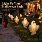 Solar-Powered Floating Ghost Pathway Lights