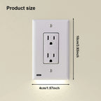 💡 Smart LED Night Light Outlet Cover