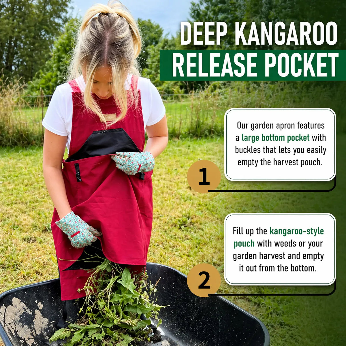 🌿 Multi-Functional Garden Apron