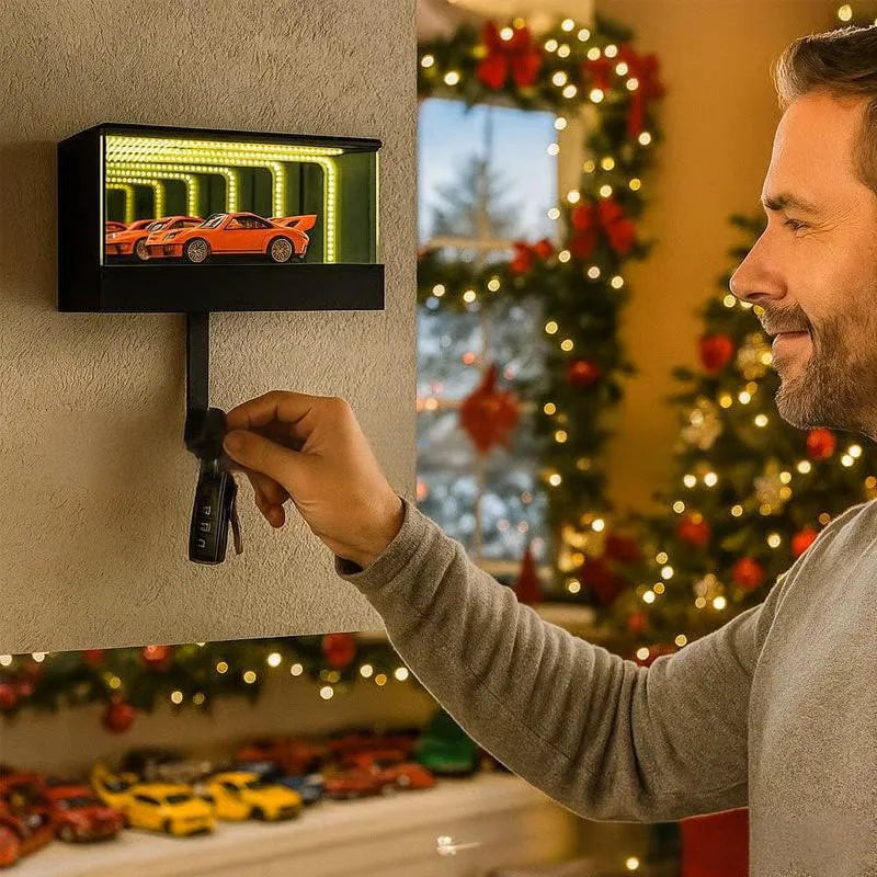 🚗 LED Infinity Display Key Hook Box