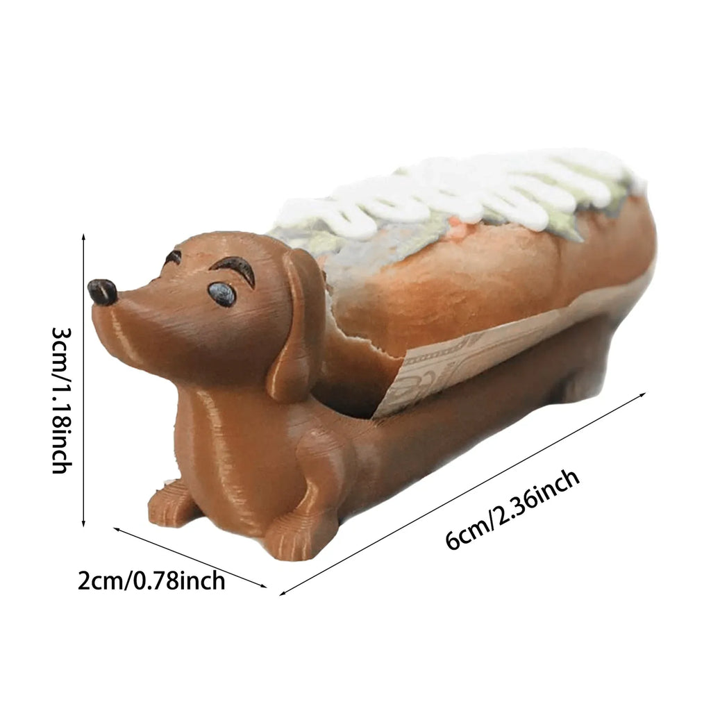 Funny Dachshund Hot Dog Serving Tray – Cute Sausage Dog Snack Holder