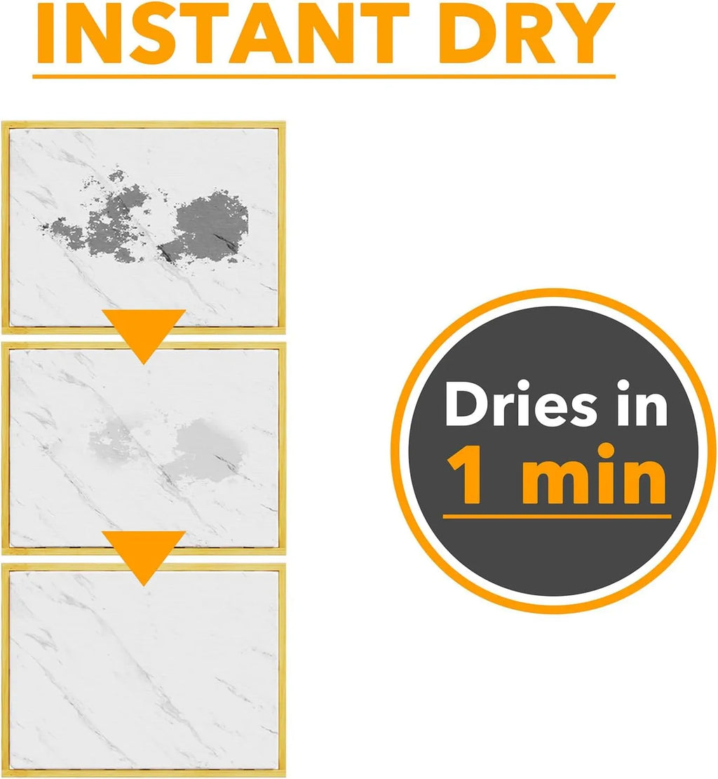 Stone Drying Mat for Kitchen Counter, Bamboo Rack Dish Pad