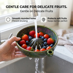🍓Vortex Berry Strainer Bowl – Gentle Fruit Washing Colander for Kitchen & Dining🍇