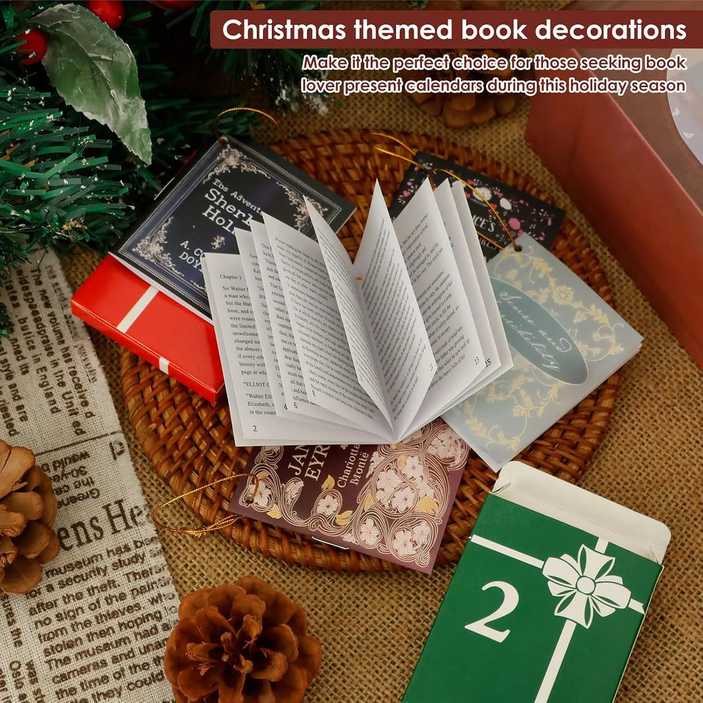 25-Day Mini Book Ornament Advent Calendar