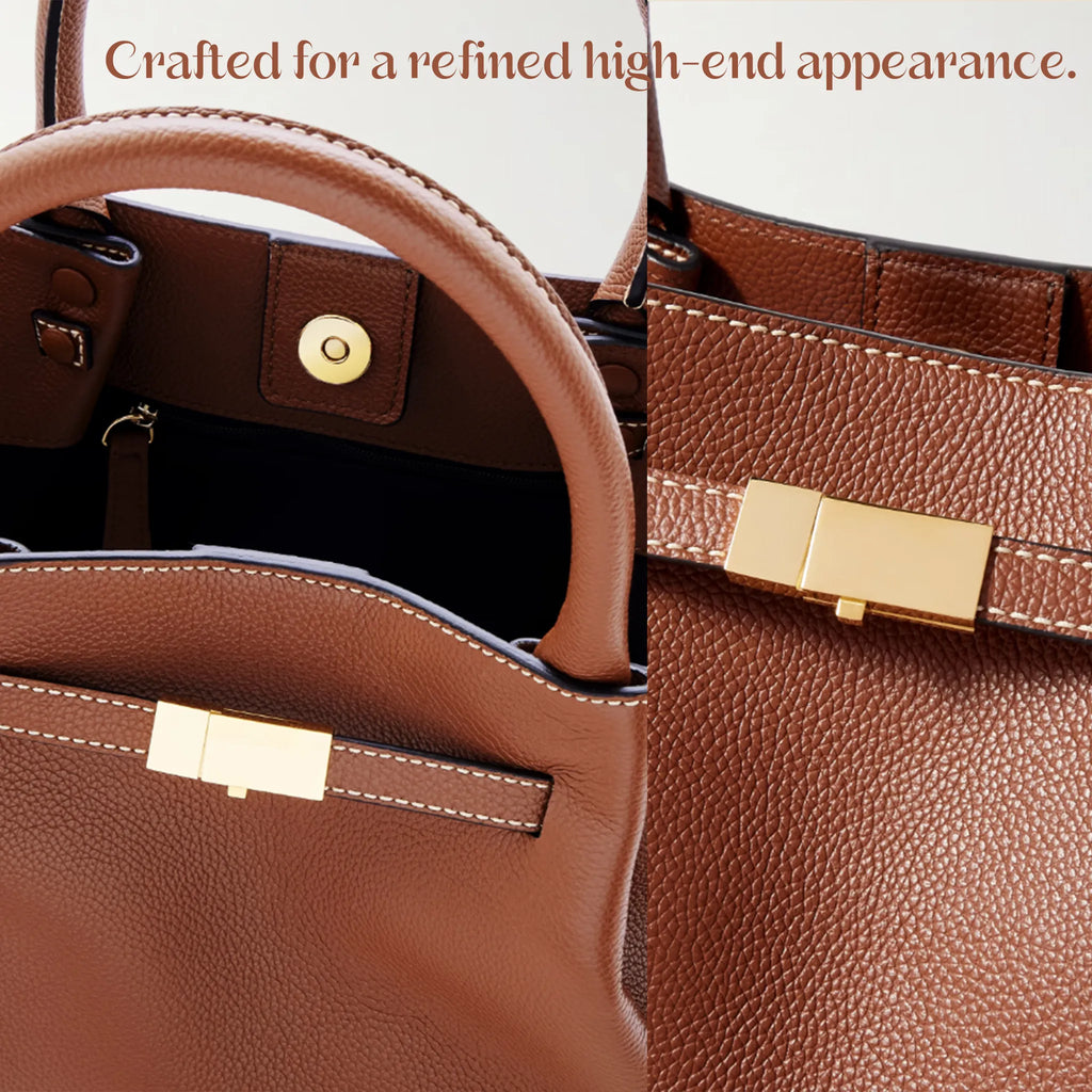 👜 Minimalist Folded-Wing Italian Leather Tote Bag