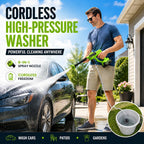 🚿Cordless High-Pressure Washer – Portable Battery-Powered Cleaner with 6-in-1 Nozzle
