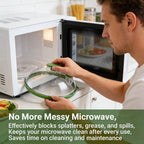 🍽️ Microwave Splatter Cover with Steam Vent