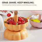2-Tier Pumpkin Snack & Candy Serving Box