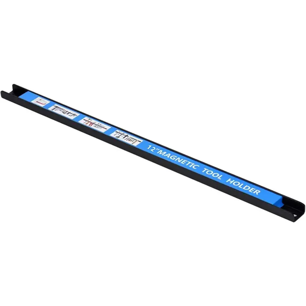 🔧 12" Magnetic Tool Holder – Heavy Duty Wall Mount Bars (Blue)
