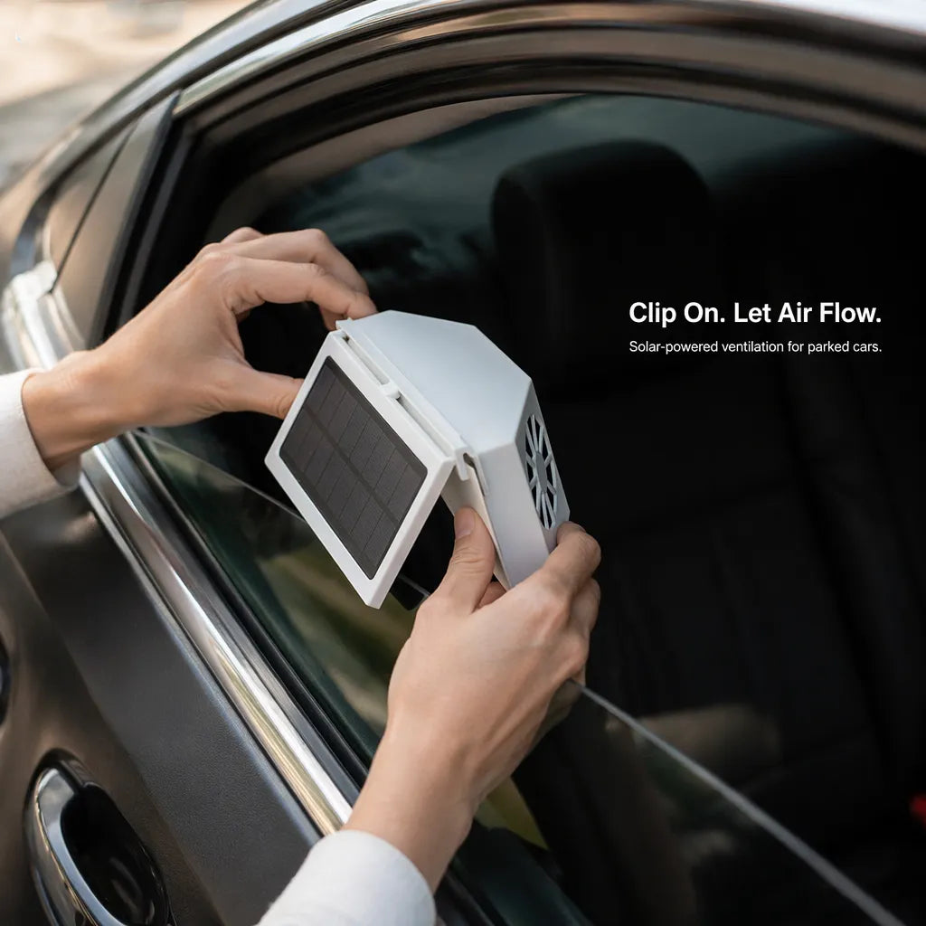 ☀️ Solar-Powered Car Ventilation Fan