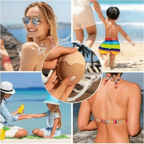 Silicone Sunscreen Applicator – Roll-on Lotion Sponge
