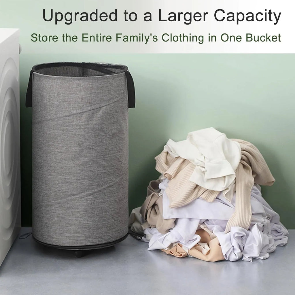 🧺 Rolling Collapsible Laundry Hamper
