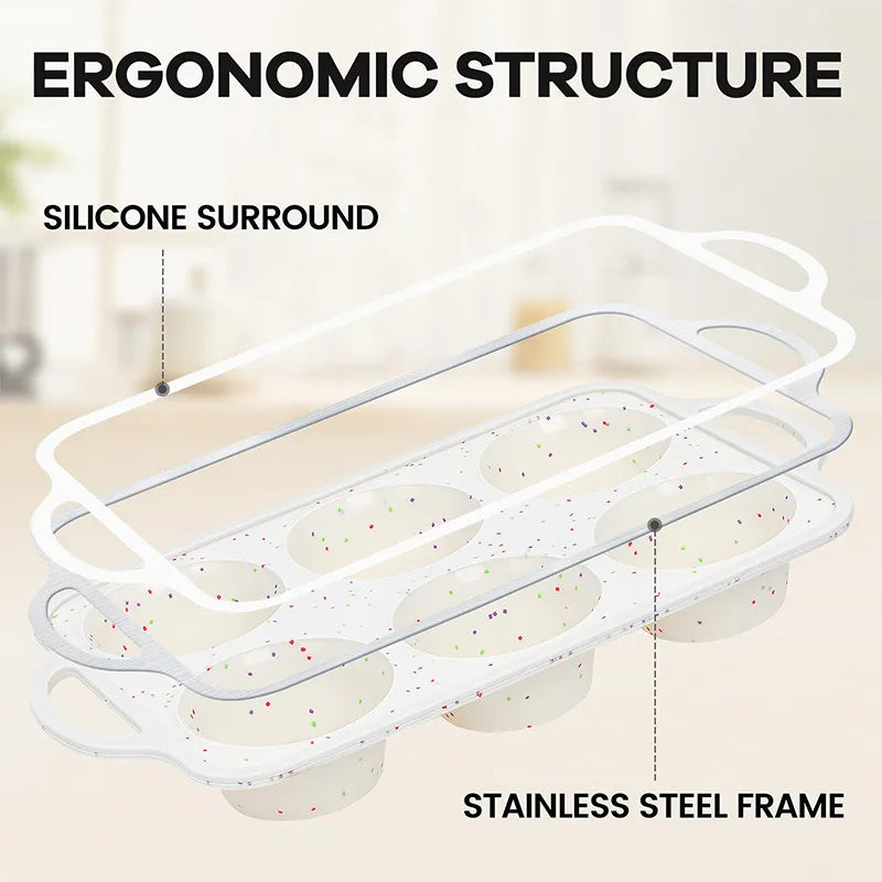 Silicone Deep Cake Mold for Egg-Based Pastries🧁