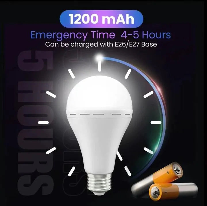💡 Rechargeable Emergency Light Bulb Set